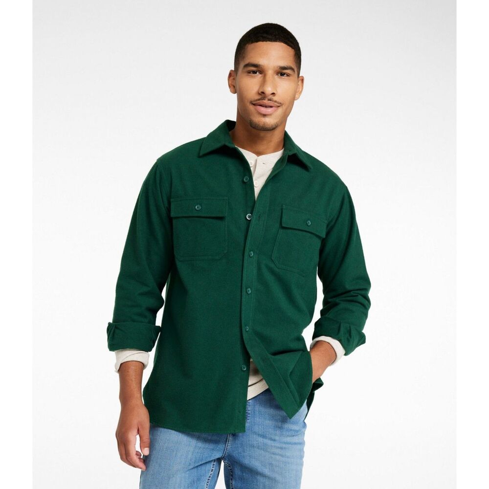 L.L. Bean Men’s Large Regular Dark Green Traditional Fit